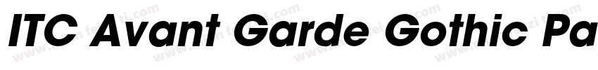 ITC Avant Garde Gothic Paneuropean字体转换